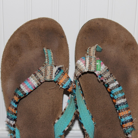 Blue Sanook Flip Flops - Picture 1 of 2